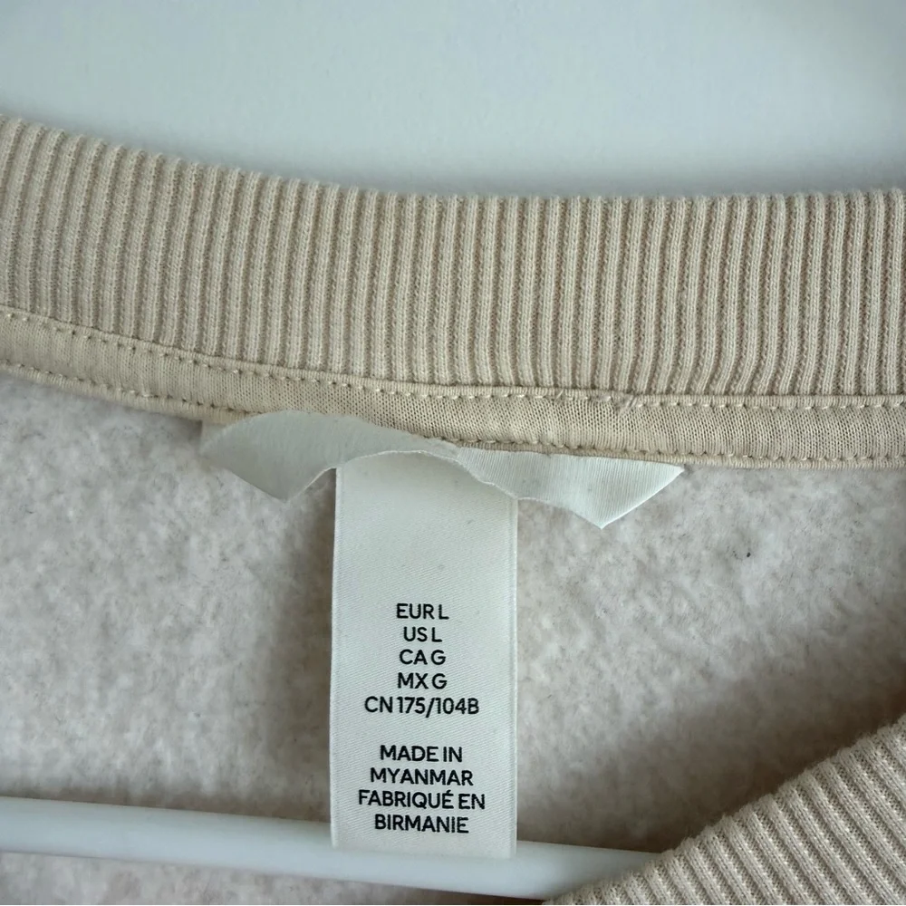 H&M Sweatshirt Relaxed-fit crewneck Large Boxy - Picture 5 of 8